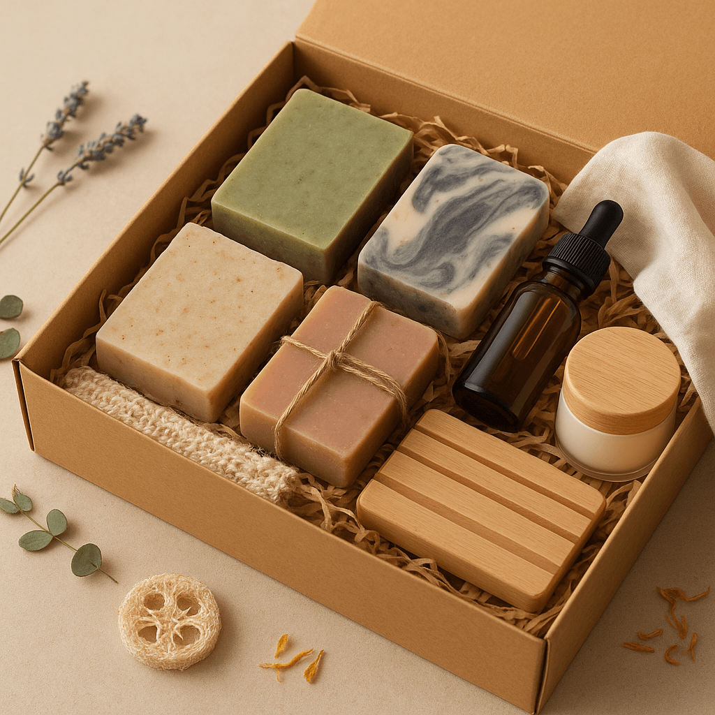 Individuell zusammengestelltes Geschenkset mit Seifen